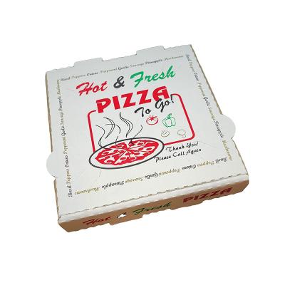 China Recyclable custom logo 12 13 14 15 16 inch pizza storage box 33x33 delivery reusable corrugated pizza packaging box for sale