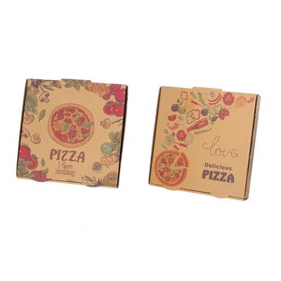 China Recyclable Packaging 15x15 Cardboard Supply Recyclable Custom Personalized Logo Disposable Delivery Pizza Box for sale