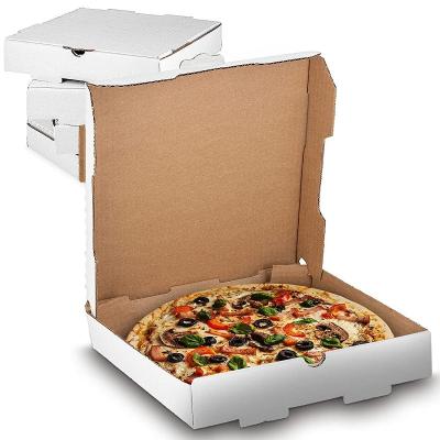 China 7/10/12 inch Recyclable Wholesale Custom Eco Friendly Corrugated Paper Takeout Package Pizza Box Delivery for sale