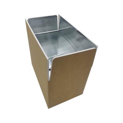 China Recyclable Custom Logo Printed Heavy Duty Frozen Food Box Aluminum Foil Thermal Insulated Packaging Paper Cardboard for sale