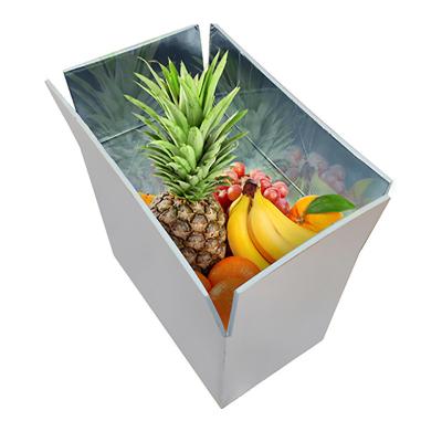 China Recyclable Recyclable Cold Delivery Container Food Packaging Frozen Seafood Insulated Cardboard Boxes for sale