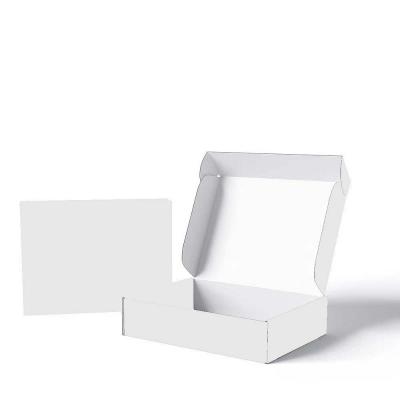 China Customized Recyclable White Black Printing Corrugated Cardboard Mailer Boxes Folding Gift Paper Packaging Corrugated Shipping Box for sale