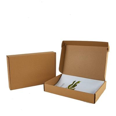 China Wholesale E-commerce Logo Luxury Mailing Clothing Underwear Recyclable Custom T-shirt Packaging Box Corrugated Paper Boxes for sale