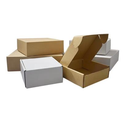 China Custom Recyclable Custom Shipping Kraft Paper Cardboard Tear Strip Zipper Corrugated Packaging Mailing Mailer Box for sale