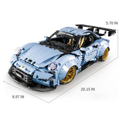 China 1/10 App Controlled Remote Control Model Sets RC Drift Supercar 1887pcs 2.4G APP Mode STEM DIY Sports Vehicle Building Block Kits for sale