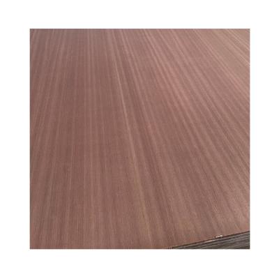 China Contemporaty Newest Hot Sale Contemporary Natural Sapeli Straight Wood Faced Plywood for sale