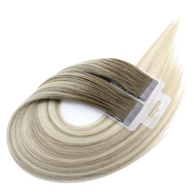 China European Silky Straight Double Wave Hair Extensions Wholesale Tape Hair Russian Tape Hair Extensions for sale