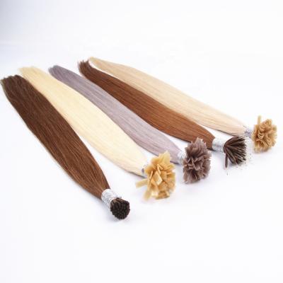 China Wholesale Top Quality Silky Straight Wave Prebonded Hair I Tip Flat Tip Hair Extensions for sale