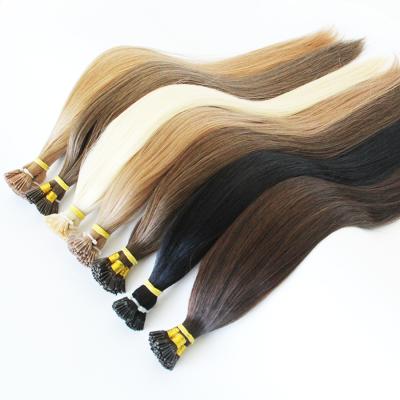 China Wholesale Silky Straight Wave Vendor Cuticle Virgin Remy Prebonded Hair Double Drawn Hair Extensions for sale