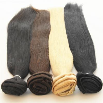 China Cheap Wholesale 100 Silky Straight Remy Virgin Human Hair Double Wave Brazilian Human Pulled Clip In Hair Extension for sale