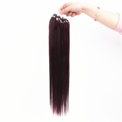 China Wholesale Virgin Keretin Silky Straight Micro Curl Hair Russian Wave Hair Extensions for sale