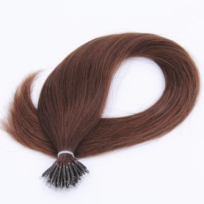 China Top Quality Silky Straight Wave Virgin Remy Nano Ring Link Hair Extensions , Cuticle Aligned Raw Virgin Hair for sale