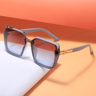 China Fashion Sunglasses 2022 New Women Logo Sunglasses Wholesale Custom Brand Designer Fashion Square Sunglasses for sale