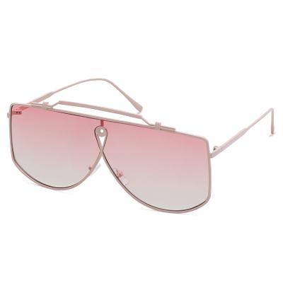 China Fashion sunglasses 2021 new cool one-piece contrast neutral one-piece personalized sunglasses for sale