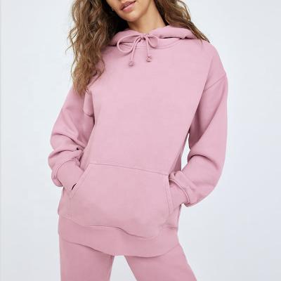 China Anti-wrinkle winter tracksuit set 2 piece sweatsuits women 2022 jogging tracksuit sweatpants and hoodie set women for sale