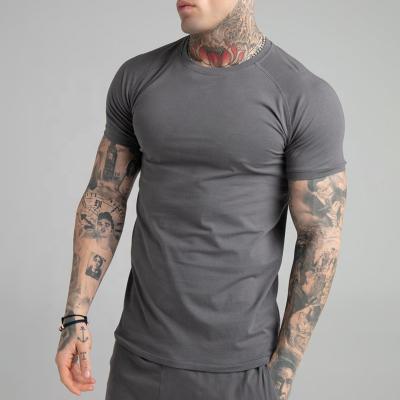 China Anti-wrinkle Men's High Quality Cotton Curved Edge Tops T-shirt Wholesale Logo Mens Casual Tshirts Custom Made for sale