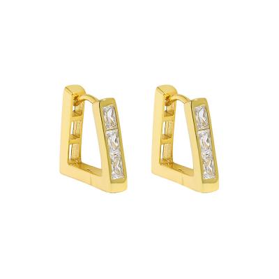 China Fashionable Minimalist 925 Jewelry Silver Jewelry Women 2023 Luxury Zircon Earrings for sale