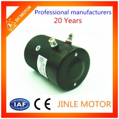 China MD12160 12V 1.6KW schwarzer hydraulischer DC-Motor mit Kupferdraht 100% zu verkaufen