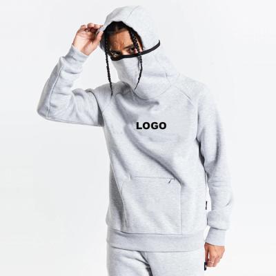 China Wholesale Anti-Wrinkle High Quality Cotton Knitting Men's 100% Collar Top Masked Cover Up Oversized Men's Hoodies Face Hoodies for sale