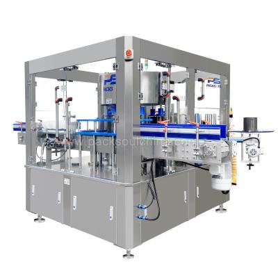 China PACKSOUL food dishwashing liquid bottle labeling machine hot glue labeling machine for detergent bottle for sale