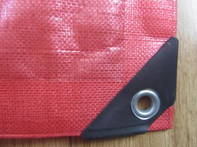 China 195gsm-215gsm pe virgin tarpaulin red color ,truck cover coal cover for sale