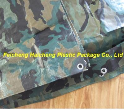 China 8' x 10' Camo Poly Tarp, 3.8 oz. / 8 x 10 Weave for sale