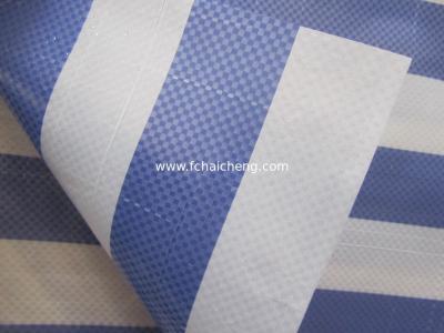 China Stripe color waterproof  PE tarpaulin sheet,low price high quality sunshade PE tarpaulin roll for sale