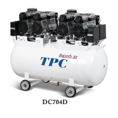 China Oil Free TPC Advanced Dental Air Compressor Oil Free Quiet Air Dental Compressor With Air Dryer for sale