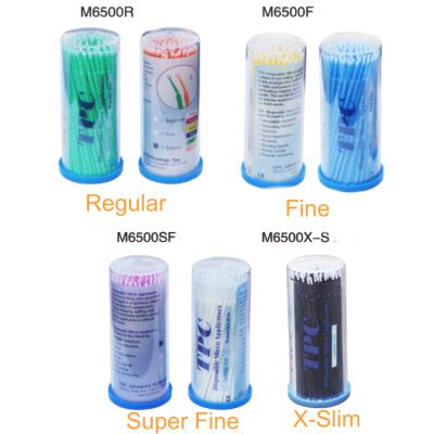 China USA TPC Brand Plastic Dental Consumable Plastic Micro Applicator In Four Sizes With Bendable Stiff Tip for sale