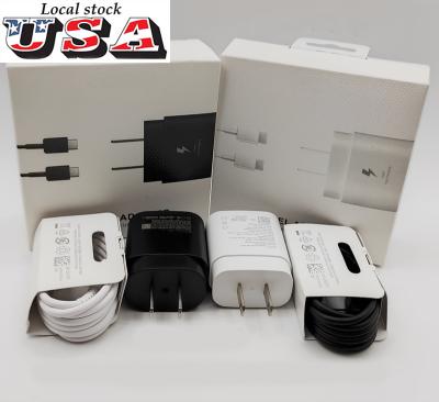 China Original Dropshipping USA Warehouse Dropshipping USA Warehouse Mobile Phone Wall USB Fast Charging Type C Cable Adapter For Samsung Charger for sale