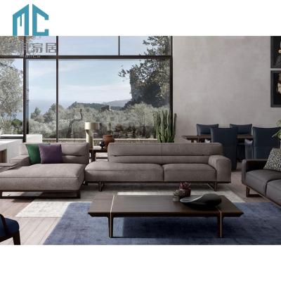 China Two Seats High Back Loveseat Sofa Elegant Modern Style Extended Leather Sofa Design for sale