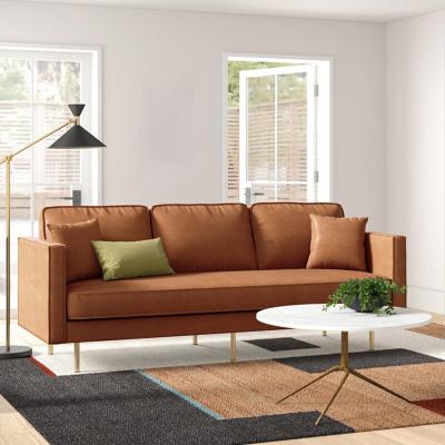 China Extended simple velvet sofa pilou sofa fabric sofa family postmodern simple Nordic three-seater small double chair luxury for sale