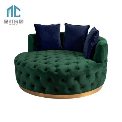 China Extended European Foldable Loveseat 2 Seater Sofa Bed Couch Cum Bed Daybed High Quality Fabric Sofa for sale