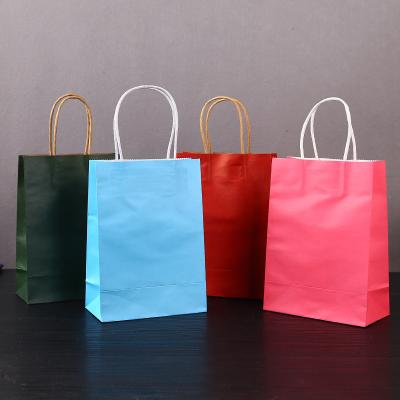 China Eco - Friendly Customized Take Away Disposable Food Bag Kraft Paper Bag for sale