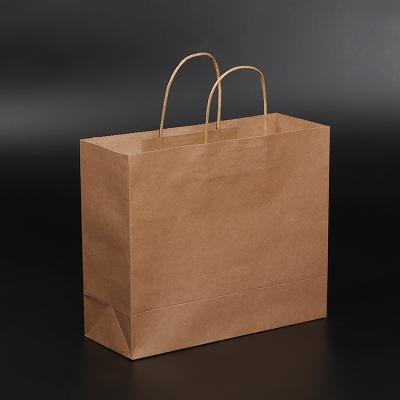 China Eco - Friendly Machinery Making Kraft Paper Bag Wholesale Kraft Paper Food Packaging Bag With Handle for sale