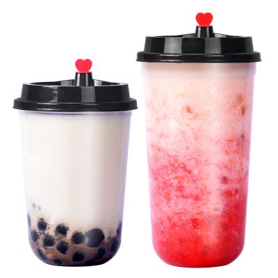 China 2021 Hot Sale Single Wall 16Oz Pet Plastic Cup Frosted Disposable Cup Drinking Plastic Glass for sale