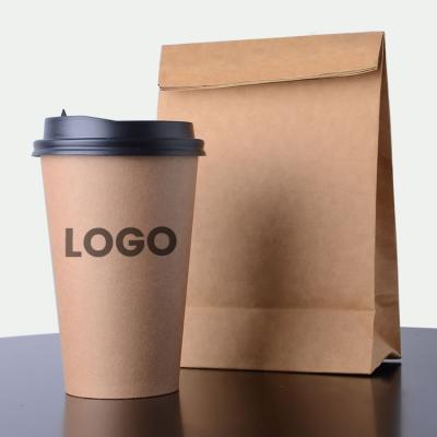 China Wholesale Manufacturer Disposable Single /Double/Ripple Wall Custom Printed Kraft Paper Hot Drinking Cup for sale