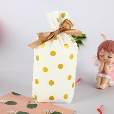 China Cartoon Recyclable Drawstring Bag for Kids Packing Toy Candy Decorate Family Party Christmas Gift for sale