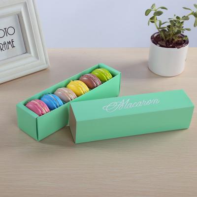 China Repurposed Materials Macarons Gift Paper Packing Box for 6 Macarons, Macarons Gift Box, Macarons Packing Box 20.2x5x5.2 for sale