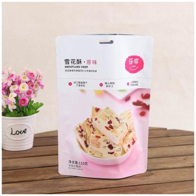 China Custom Printed Moisture Proof Matte Finished Food Packaging Plastic Bag / Vertical Zipper Bag for sale