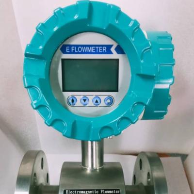 China Type Liquid Electromagnetic Sensor Meter Flow Meter Liquid Power Color Output Material Water Blue Stainless Steel Size for sale