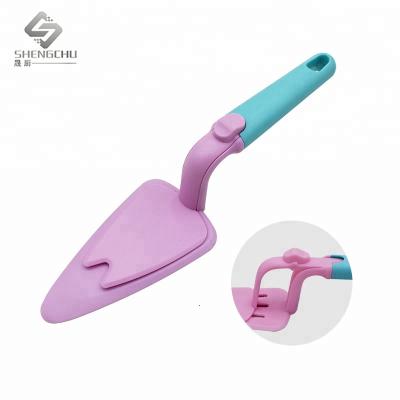 China Viable Pink Cake Server, Adjustable Plastic Cake Shovel Cake Server Knife for sale