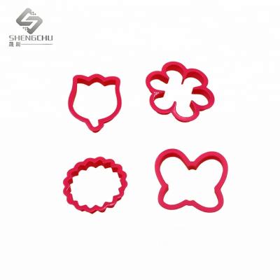 China Viable Wholesale 9pcs Flowers And Butterfly Shape Plastic Cookie Cutter Set for sale