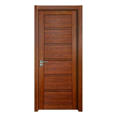 China Modern PVC Interior Wood Panel Doors Decoration Room Wooden Door for sale