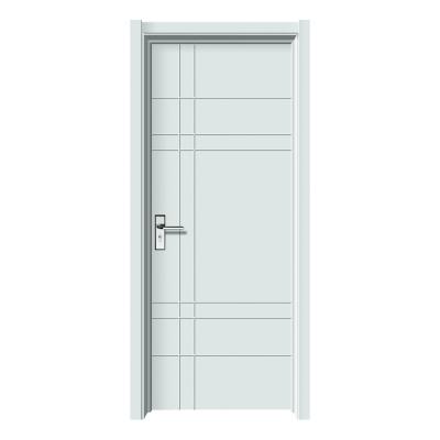 China Decoration Classic White Wood Color Simple Indoor MDF Wooden Door for sale