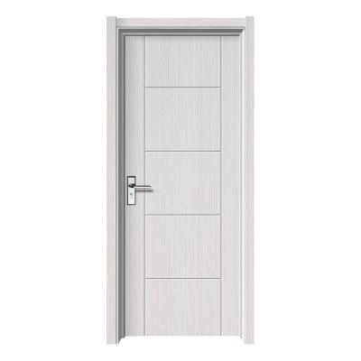 China Decoration Modern Revolving White PVC MDF/solid Room Interior Wooden Wood Doors For Residential Home House Apartment for sale