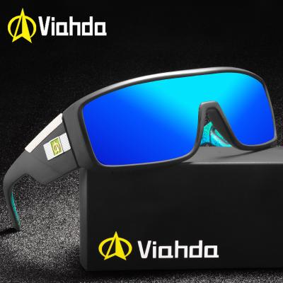 China 15 Years Experience Viahda Factory Wholesale Windproof Sunglasses New Shape Big Frame Brand Women De Sol UV400 for sale