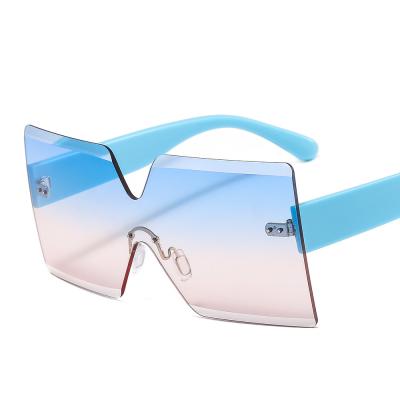 China 15 Years Experience Square Rimless Sun Glasses Sunglasses Women Rimless Female Gafas Shades Wholesale for sale