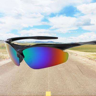 China 15 Years Experience Sea Fishing Creative Irregular Round Glass Cyber ​​Frame Trend Sunglasses Outdoor Sports Windproof Recycling Sunglasses for sale