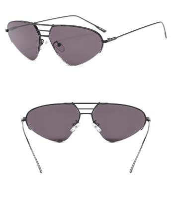 China 15 Years Experience Bridge 80 Triple Cool Trendy Glasses Shape Triangular Sunglasses for sale